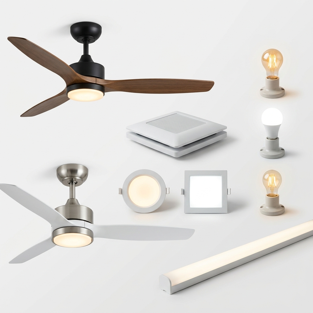 Fans and LED lights