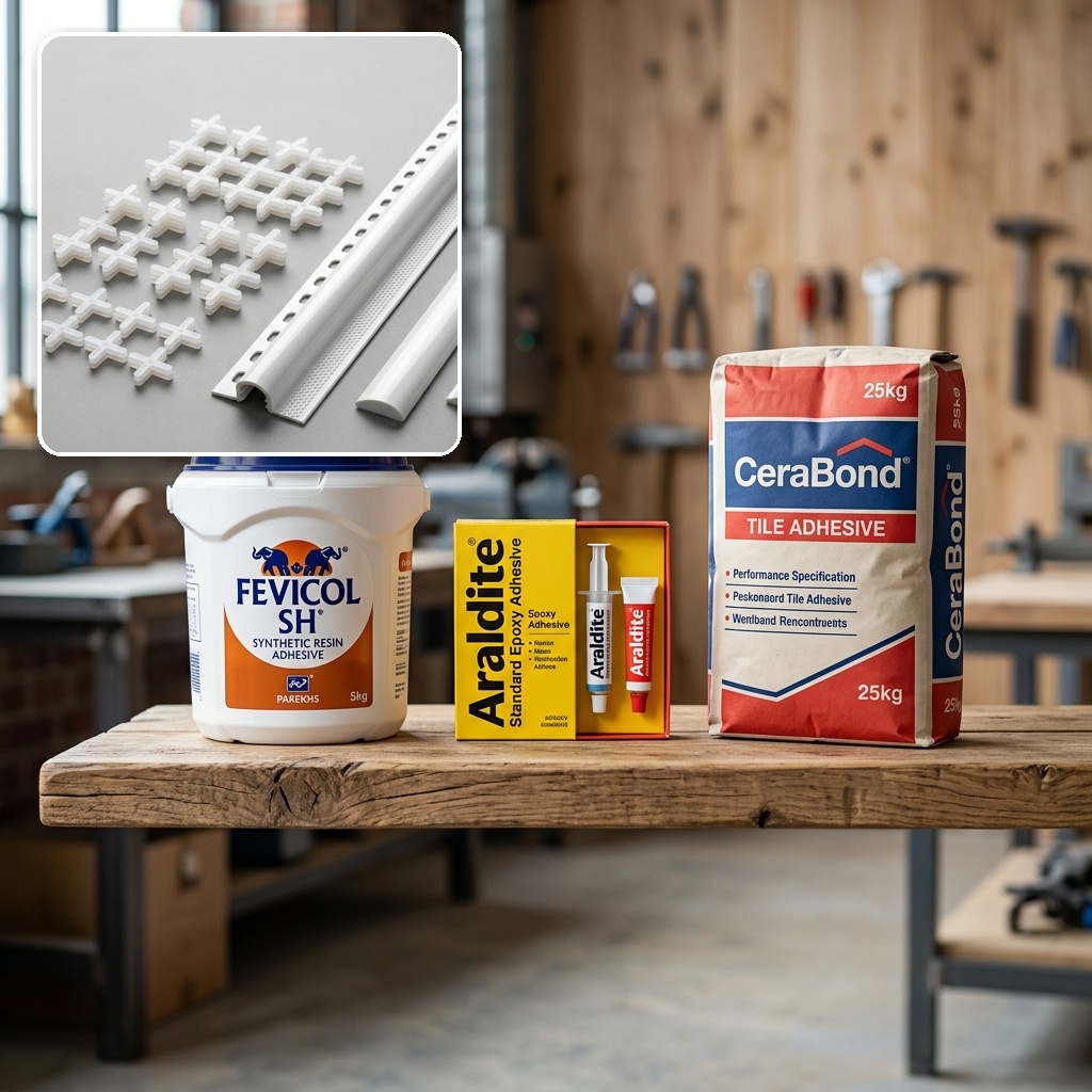 Tile paser and Adhesives